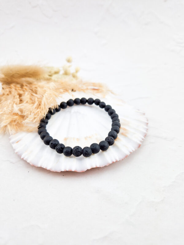 lavasteen armband 6 mm