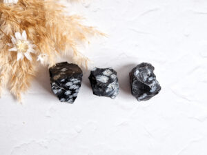 Sneeuwvlok obsidiaan (ruw)