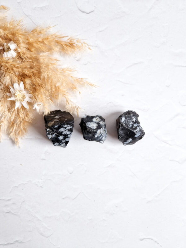 Sneeuwvlok obsidiaan (ruw)