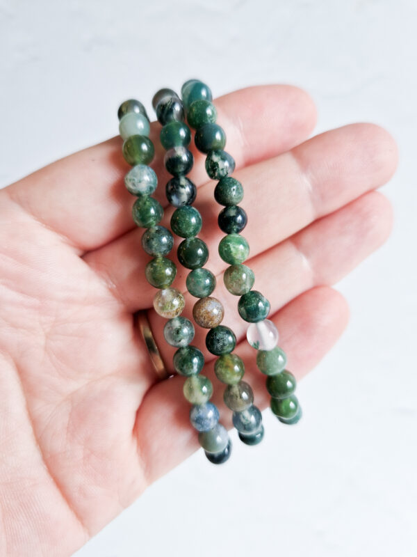 Mosagaat armband 6mm - Afbeelding 2