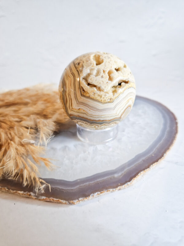 crazy lace agaat bol met druzy