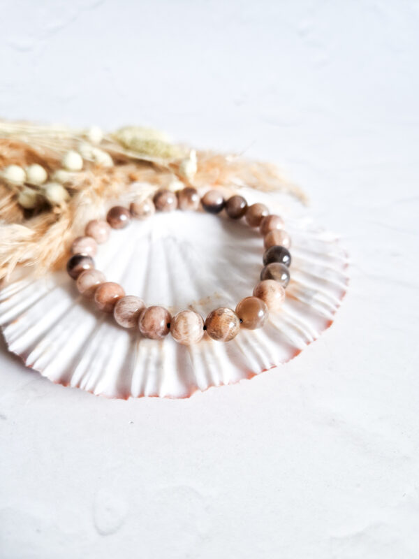grijze maansteen armband