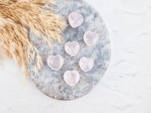 Rozenkwarts hartje (mini)