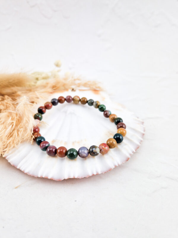 oceaan jaspis armband 6 mm