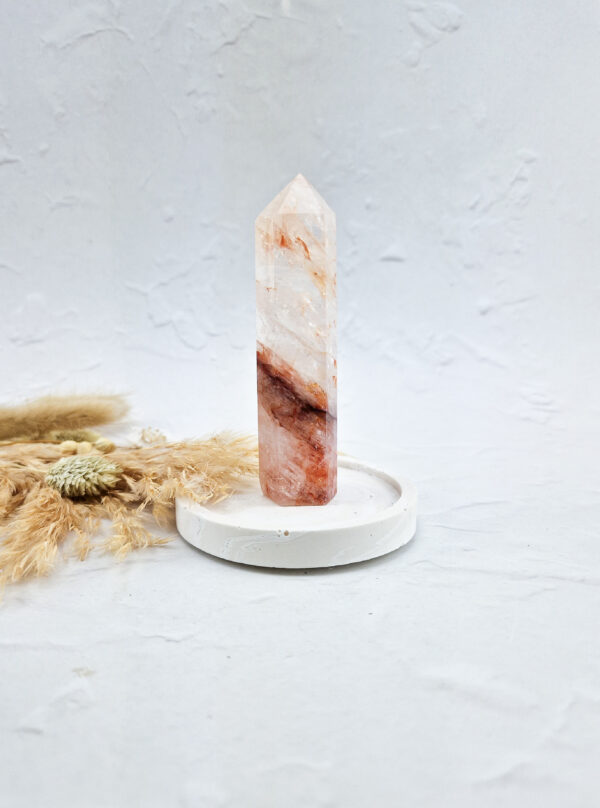 Fire quartz toren (hematoide kwarts/red healer)