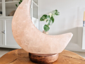 maan zoutsteen lamp