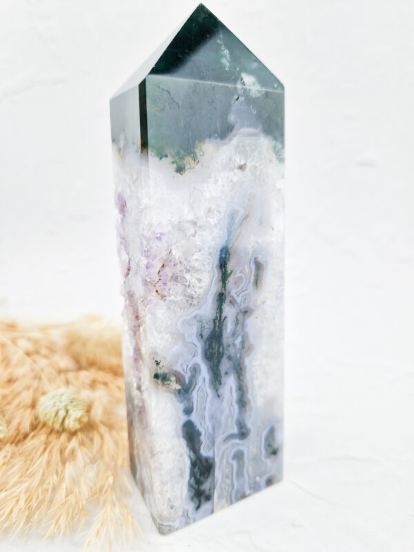Mosagaat met amethist toren XL