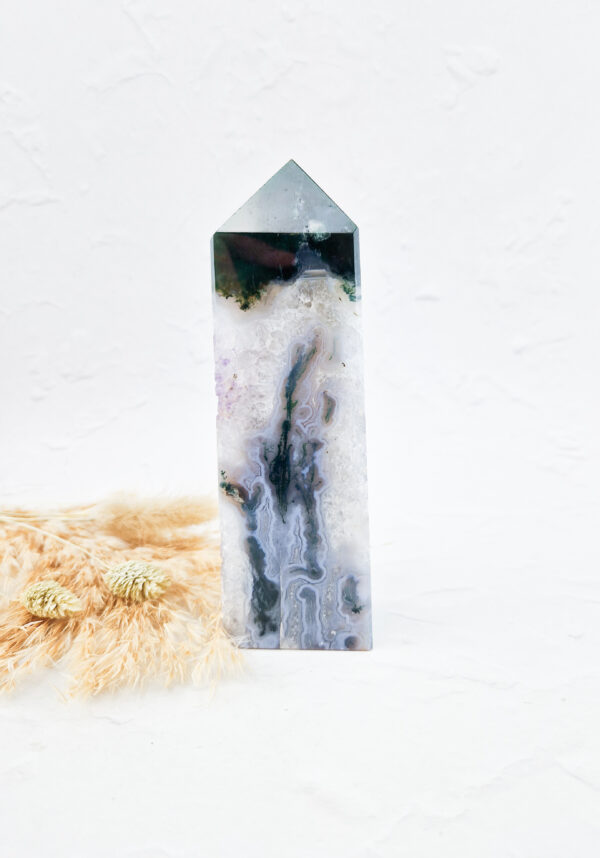 Mosagaat met amethist toren XL