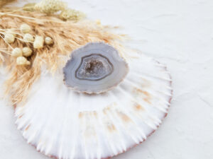 Halve agaat geode