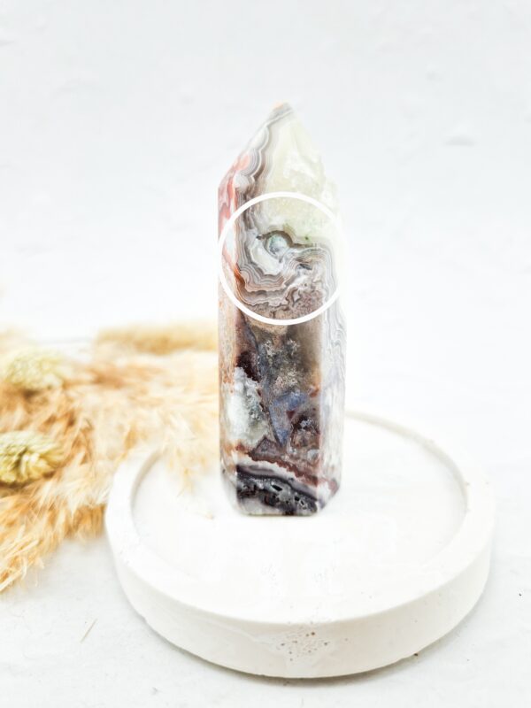 Mexicaanse crazy lace agaat toren #13 (b-keuze) - Afbeelding 3