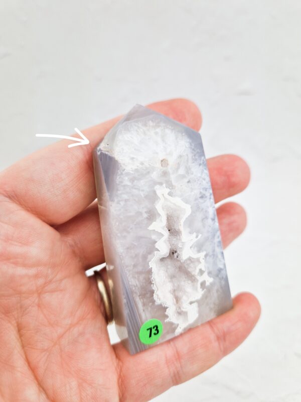 Druzy agaat toren #73 (b-keuze) - Afbeelding 3