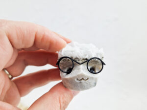 Calciet nerd met bril