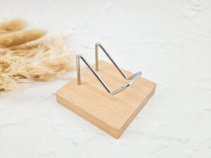 Standaard hout + zilver
