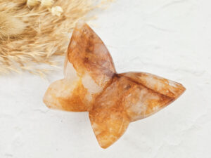 Limoniet kwarts vlinder (golden healer) #8
