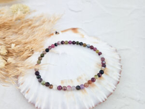 Gekleurde toermalijn armband 4mm