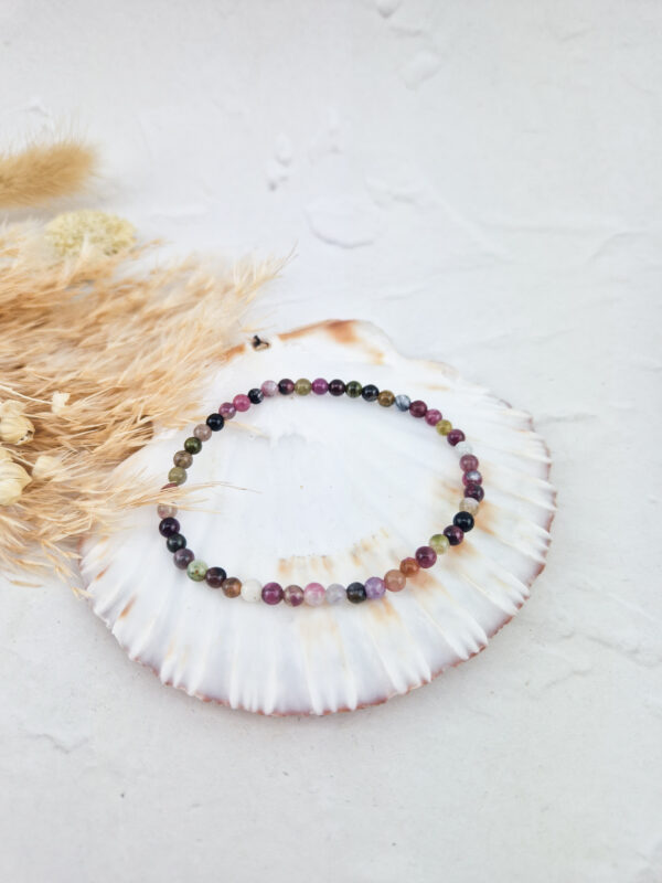 Gekleurde toermalijn armband 4mm