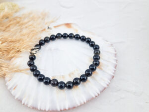 Goud obsidiaan armband 6mm