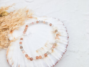 maansteen mix armband 4mm