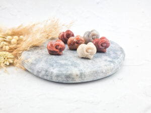 Versteend mini koraal ram/buffel