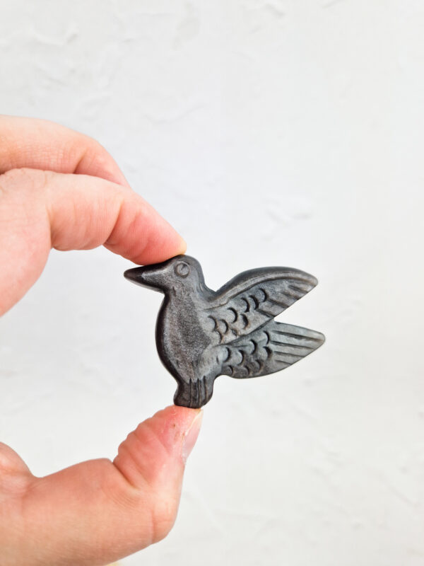 Zilver obsidiaan kolibrie