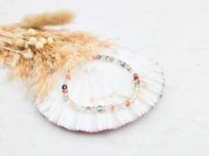 Kwarts mix armband 4 mm