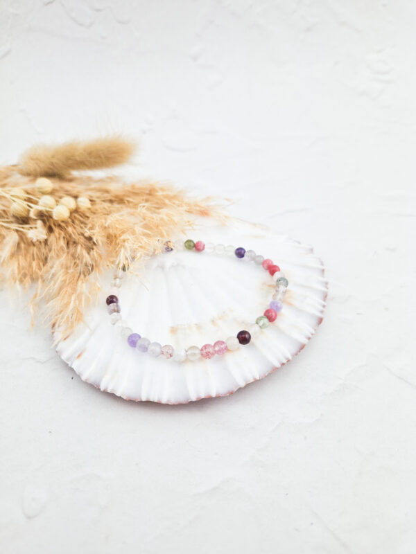 Kleurrijke mix armband 4mm