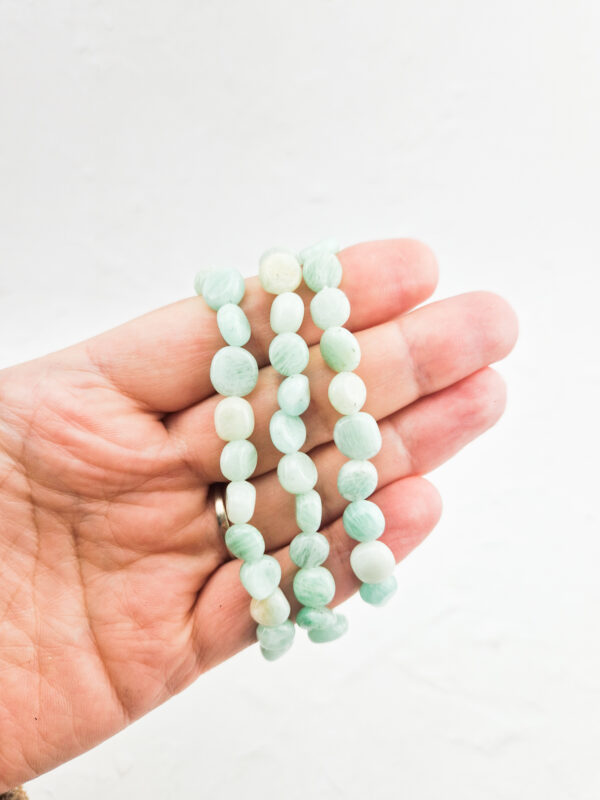Amazoniet trommelsteen armband