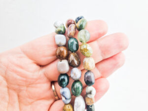 Oceaan jaspis trommelsteen armband