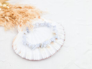 Blue lace agaat split armband (chalcedoon)