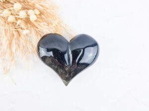 Goud obsdiaan hart