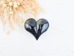 Goud obsdiaan hart