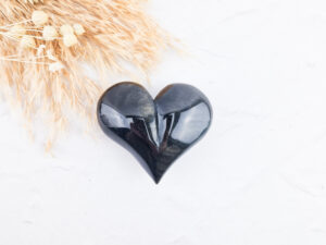 Goud obsdiaan hart
