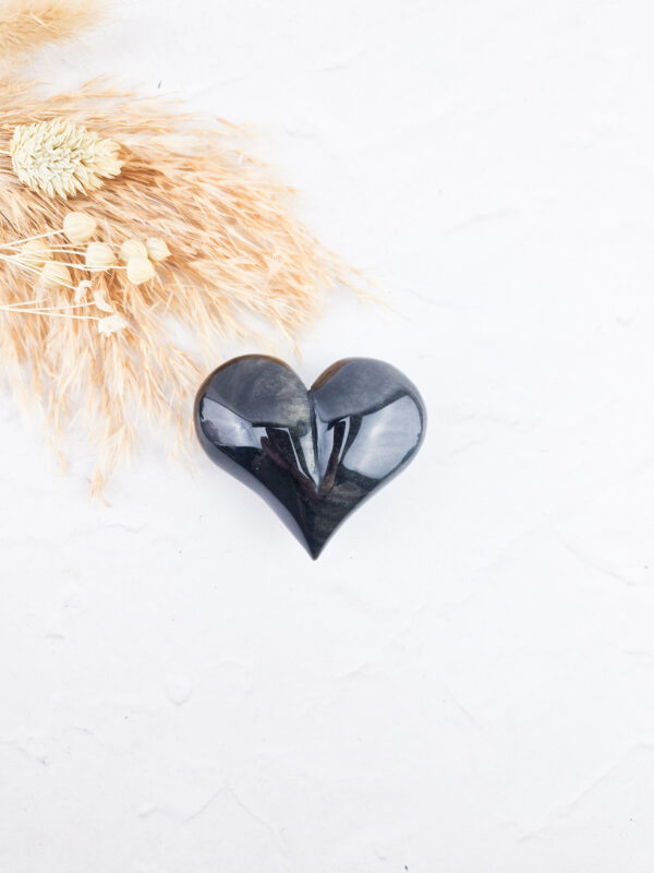 Goud obsdiaan hart