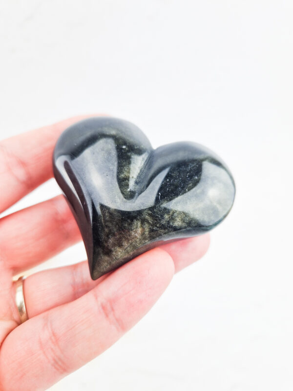 Goud obsdiaan hart