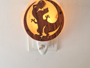 Nachtlamp zoutsteen - dinosaurus 3D