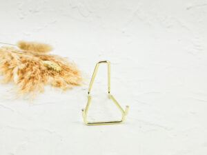 Metalen edelstenen houder (goud)