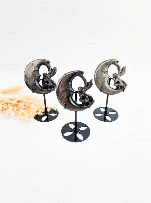Zilver obsidiaan maan elfje
