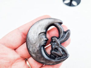Zilver obsidiaan maan elfje