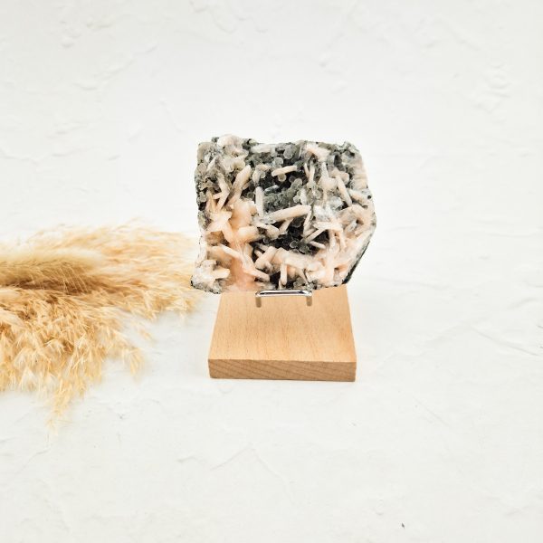 Chalcedoon met stilbiet cluster
