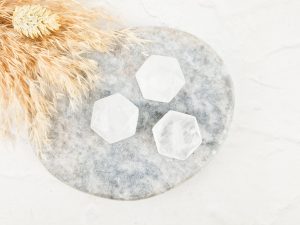 Bergkristal hexagon / diamant