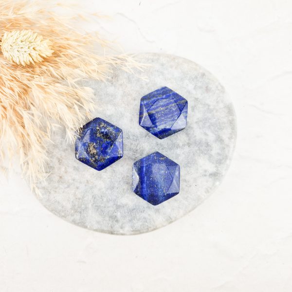 Lapis lazuli hexagon / diamant