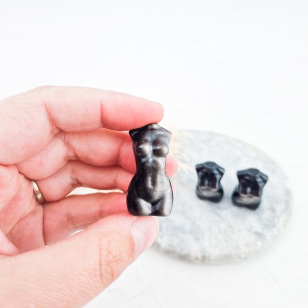 Zilver obsidiaan vrouwenlichaam / body