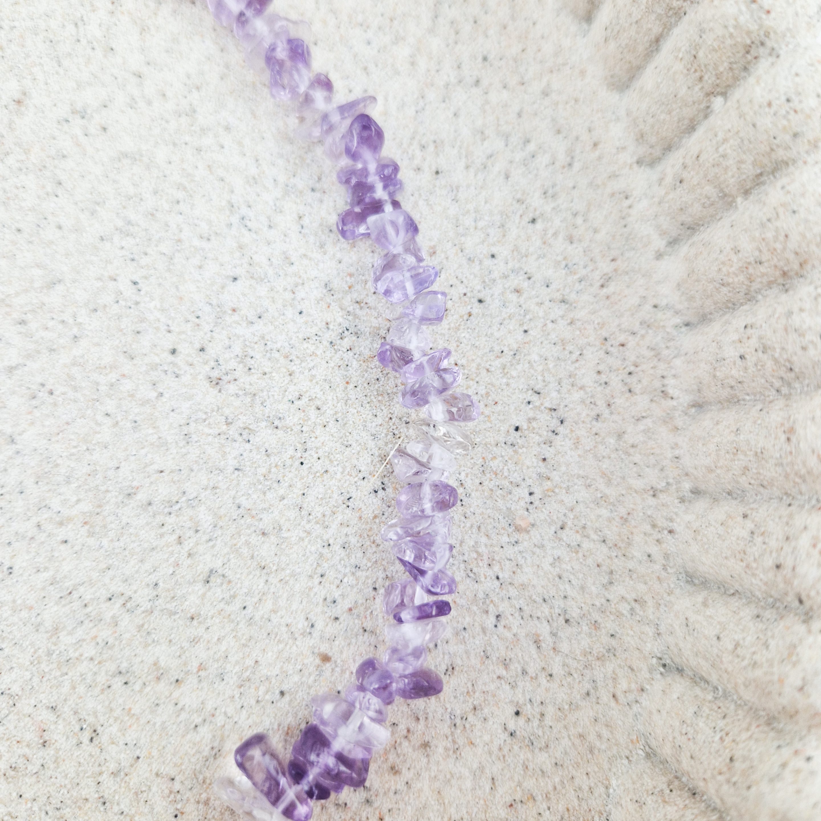 Amethist split ketting