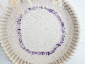 Amethist split ketting