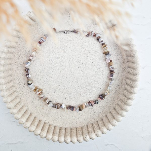 Botswana agaat split ketting