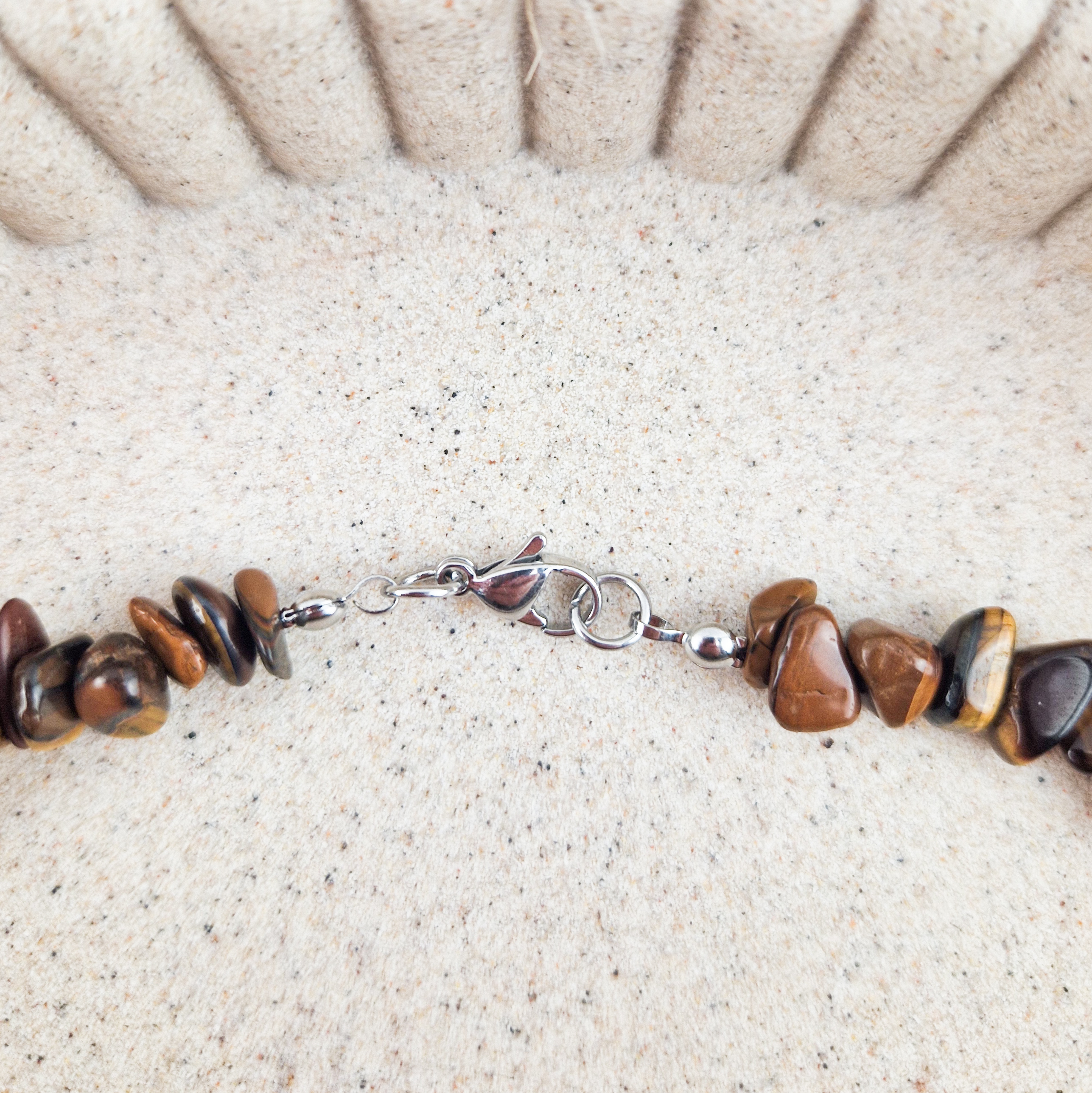 Tijgeroog split ketting