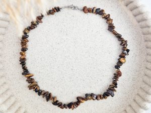 Tijgeroog split ketting