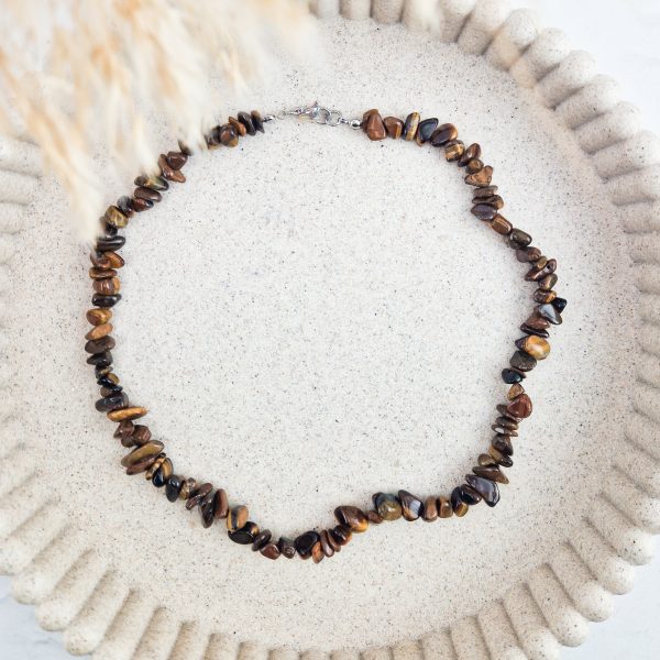 Tijgeroog split ketting
