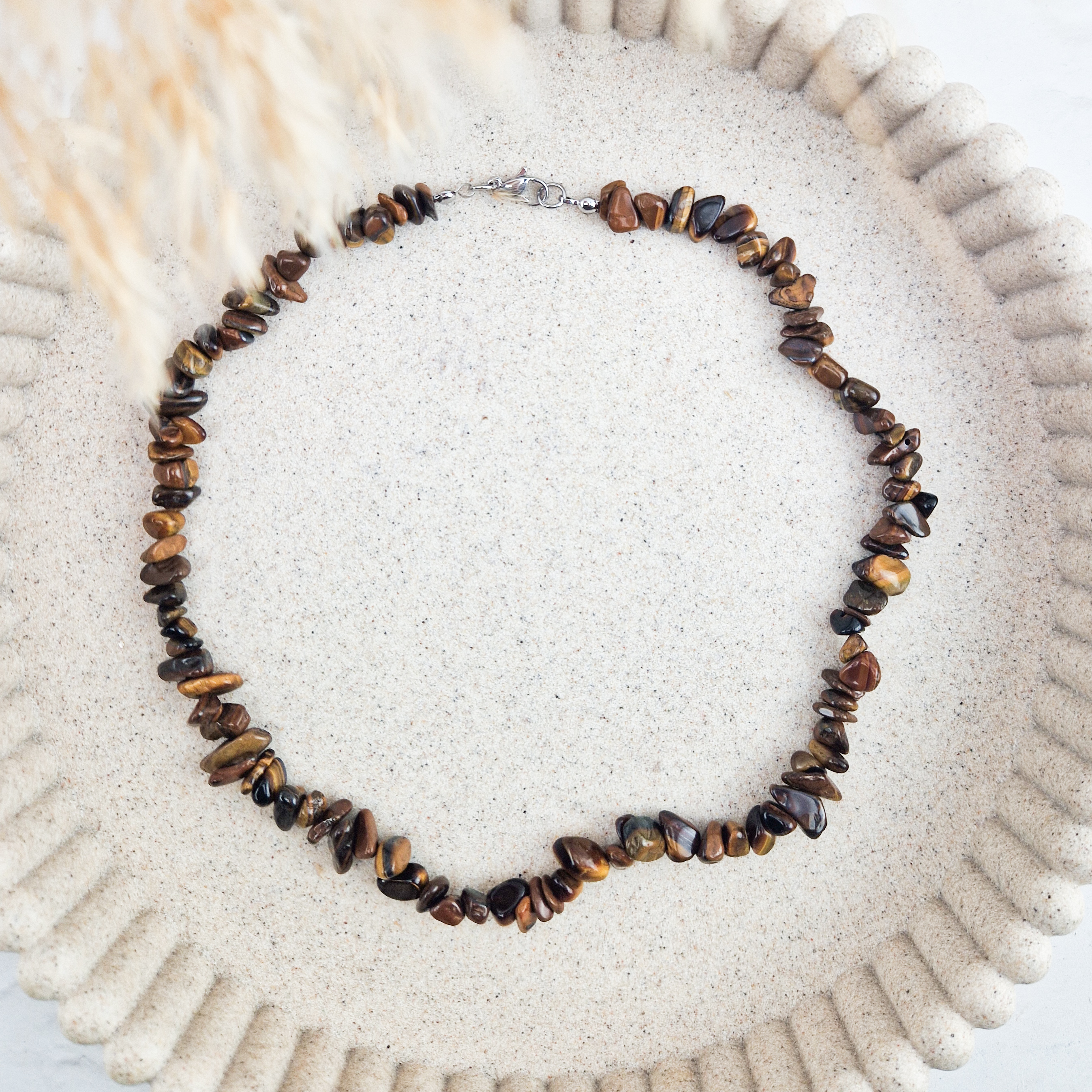 Tijgeroog split ketting