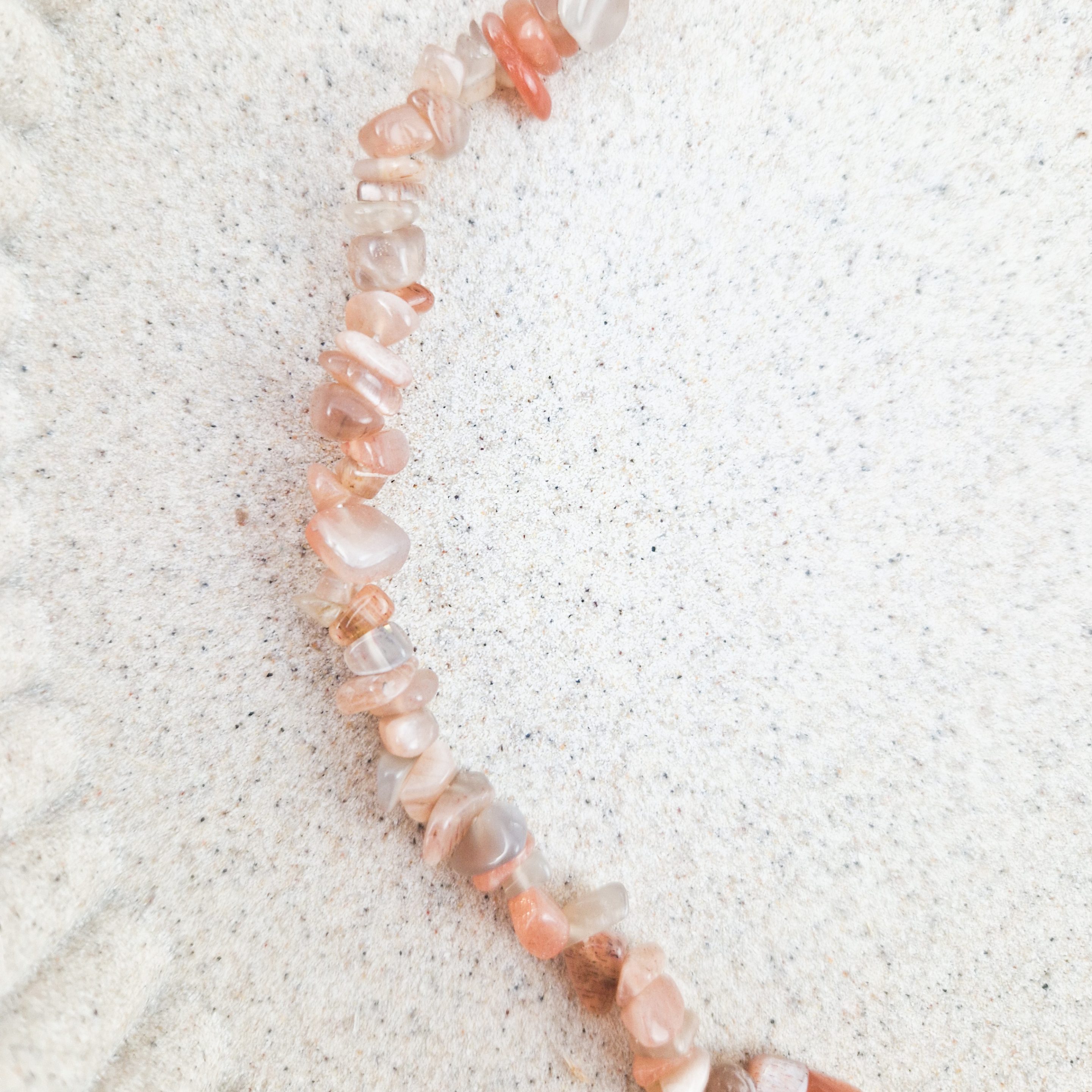 Maansteen split ketting